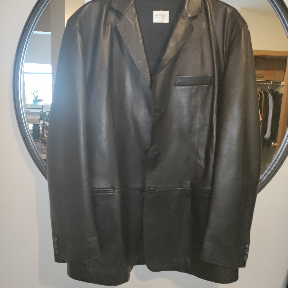 Armani leather jacket